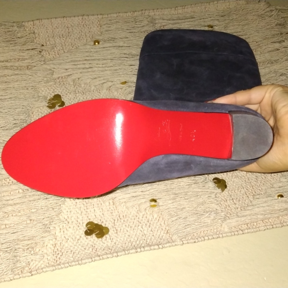 CHRISTIAN LOUBOUTIN SUEDE BOOTS SZ.40 1/2 - Picture 2 of 11